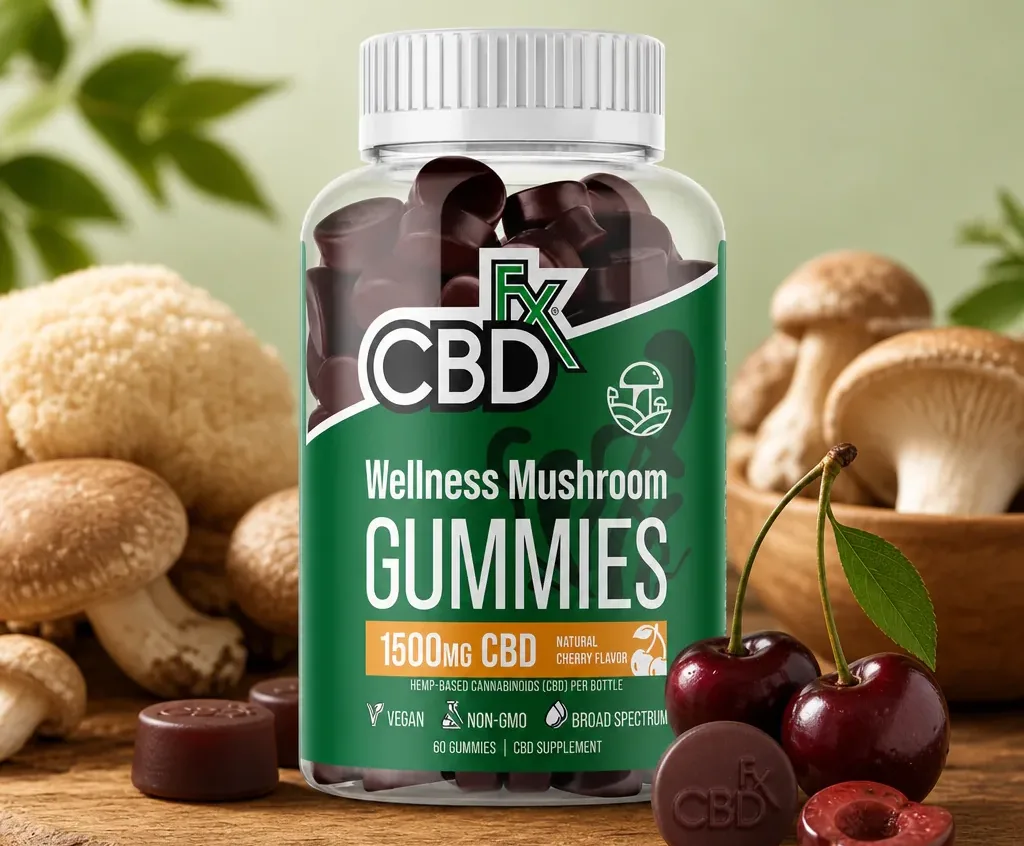 CBDfx CBD Gummies With Mushrooms for Wellness
