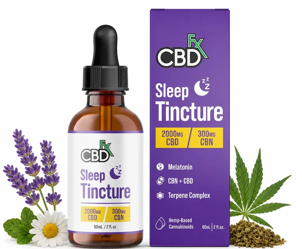 CBDfx CBD Oil Sleep Tincture image 2