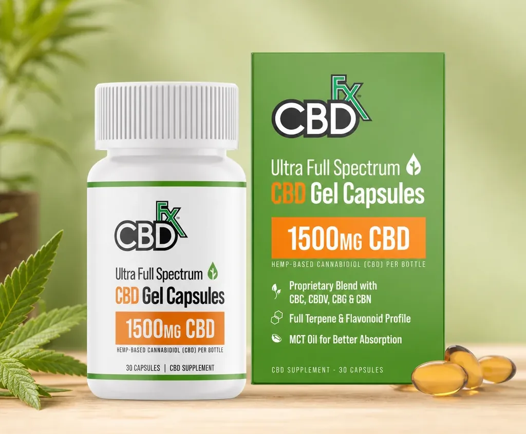 CBDfx Full Spectrum CBD Soft Gel Capsules