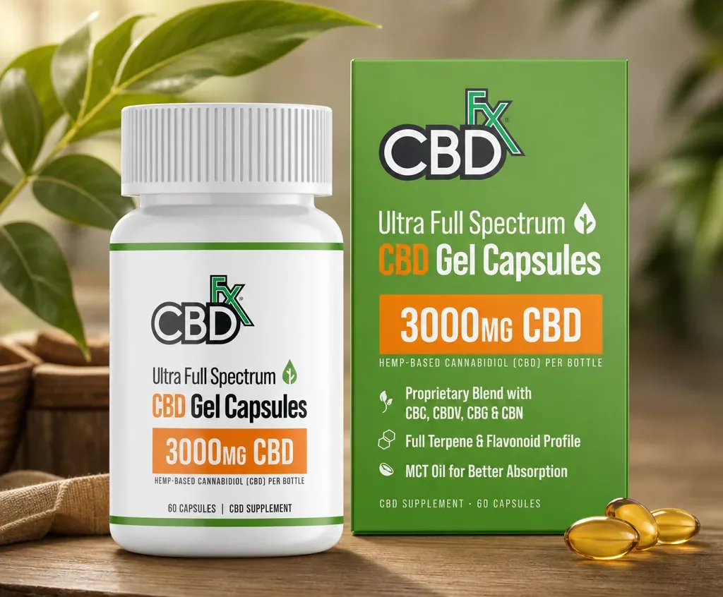 CBDfx Full Spectrum CBD Soft Gel Capsules image 2