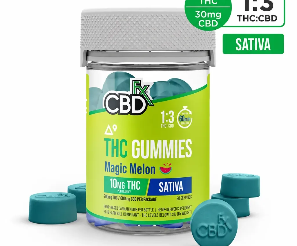 CBDfx Magic Melon Sativa High Potency Gummies