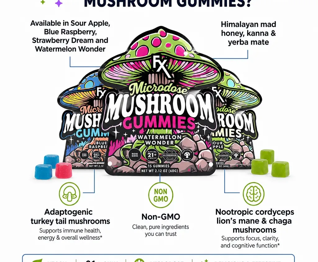 CBDfx Microdose Mushroom Gummies image 2