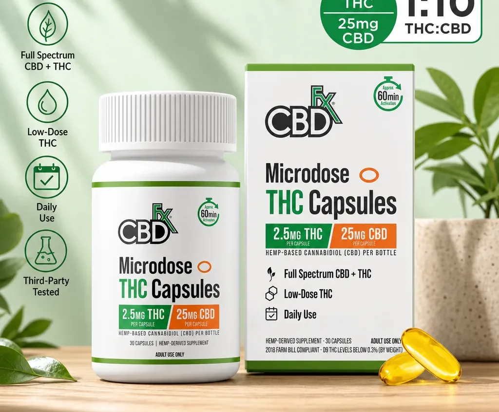 CBDfx Microdose THC Capsules