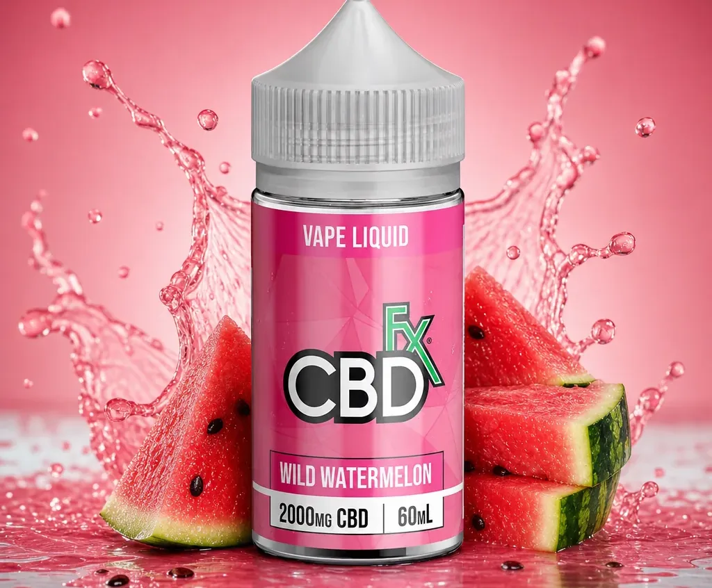 CBDfx Wild Watermelon CBD Vape Juice image 3