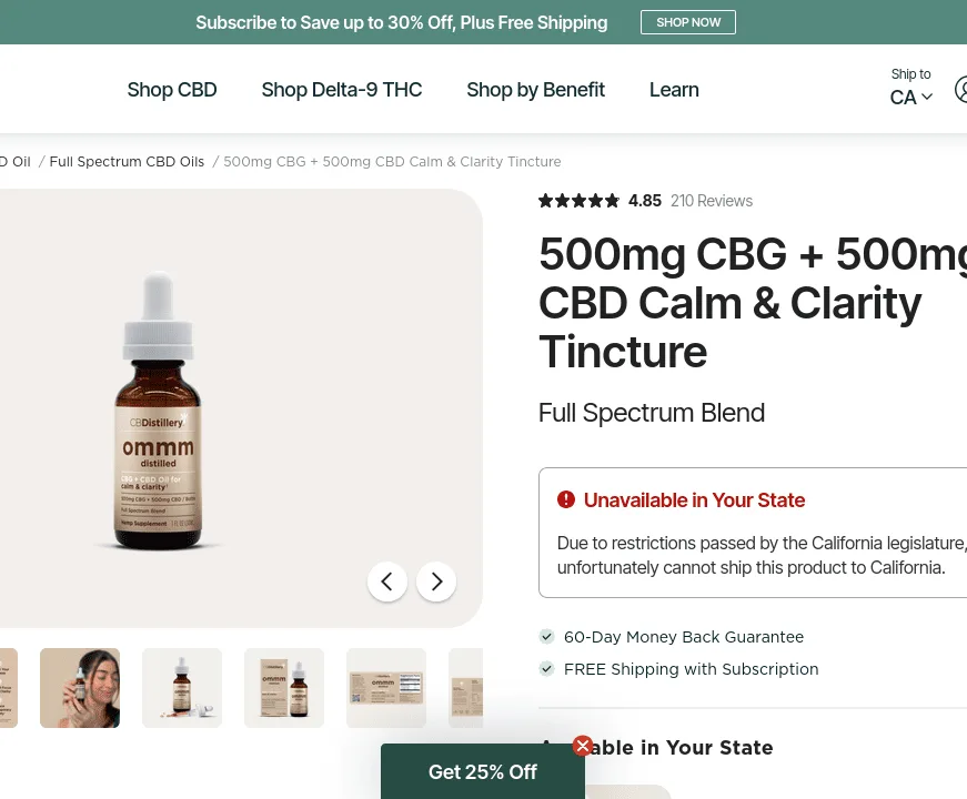 CBDistillery Calm & Clarity Tincture image 4