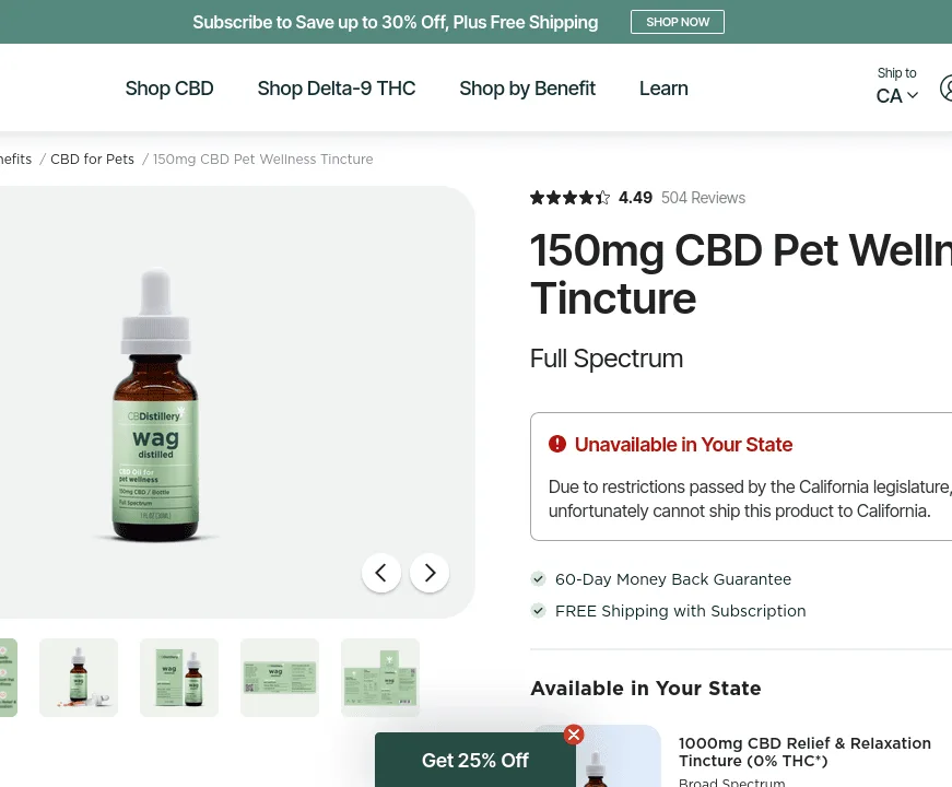 CBDistillery Pet Wellness Tincture image 4