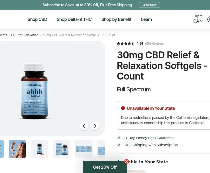 CBDistillery CBD Relief & Relaxation Softgels image 4