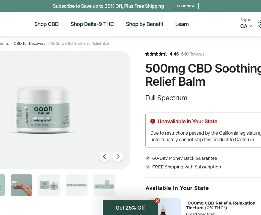 CBDistillery CBD Soothing Relief Balm image 4