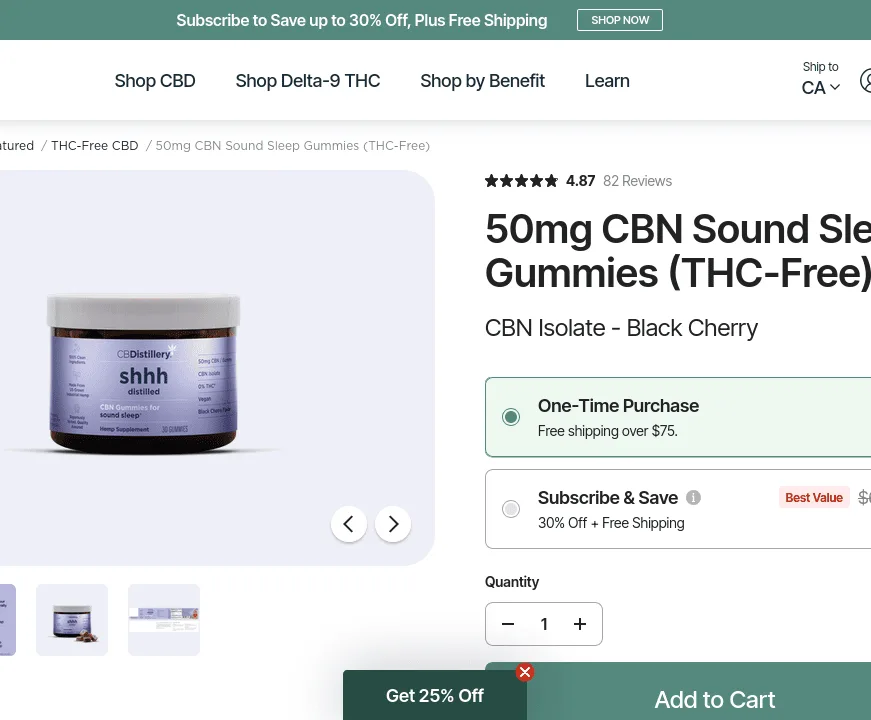 CBDistillery CBN Sound Sleep Gummies image 3