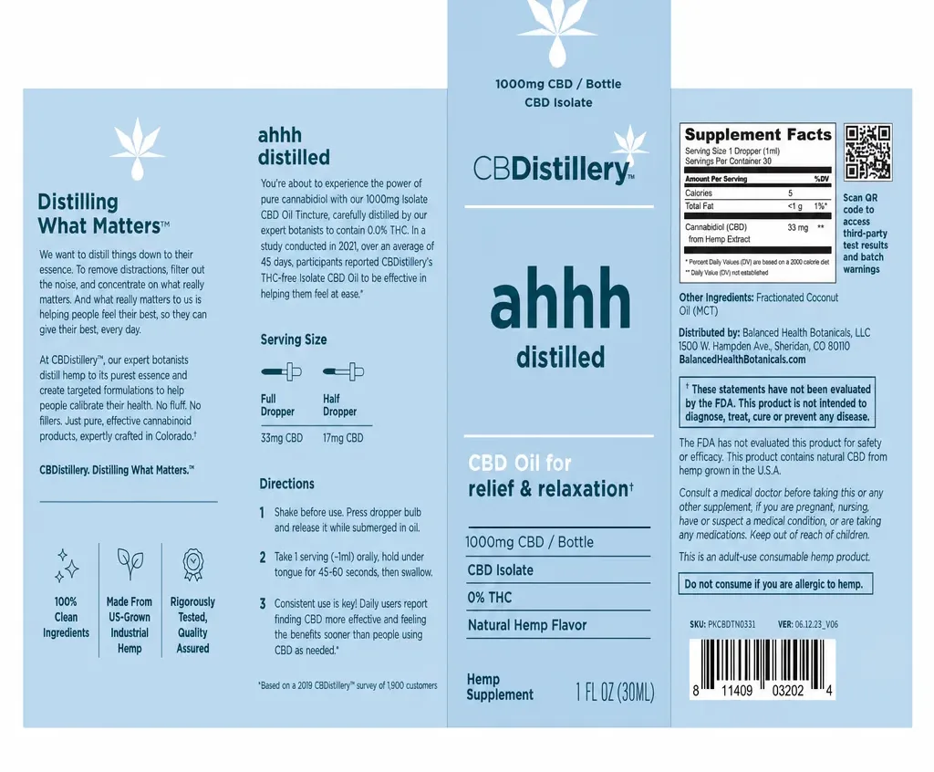 CBDistillery CBD Relief & Relaxation Tincture image 3