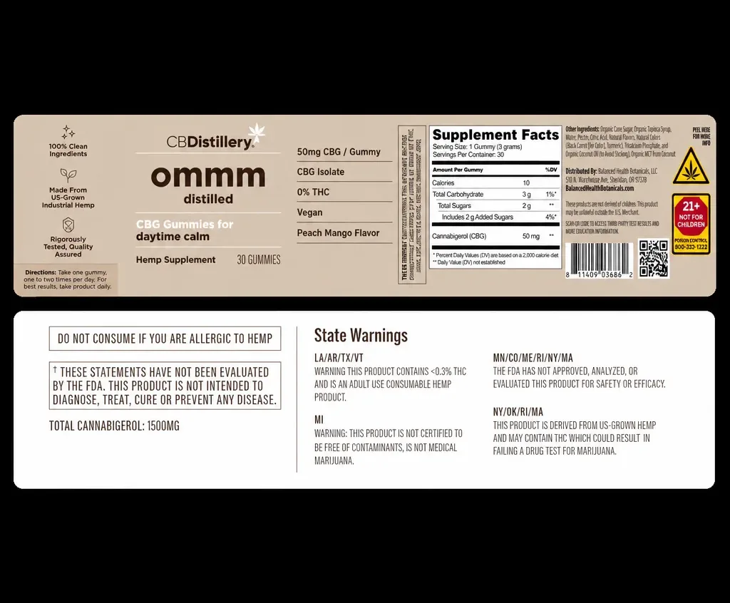 CBDistillery Daytime Calm Gummies image 2