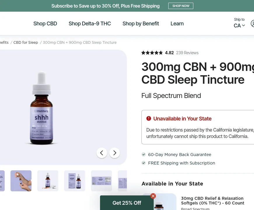 CBDistillery CBN + CBD Sleep Tincture image 4