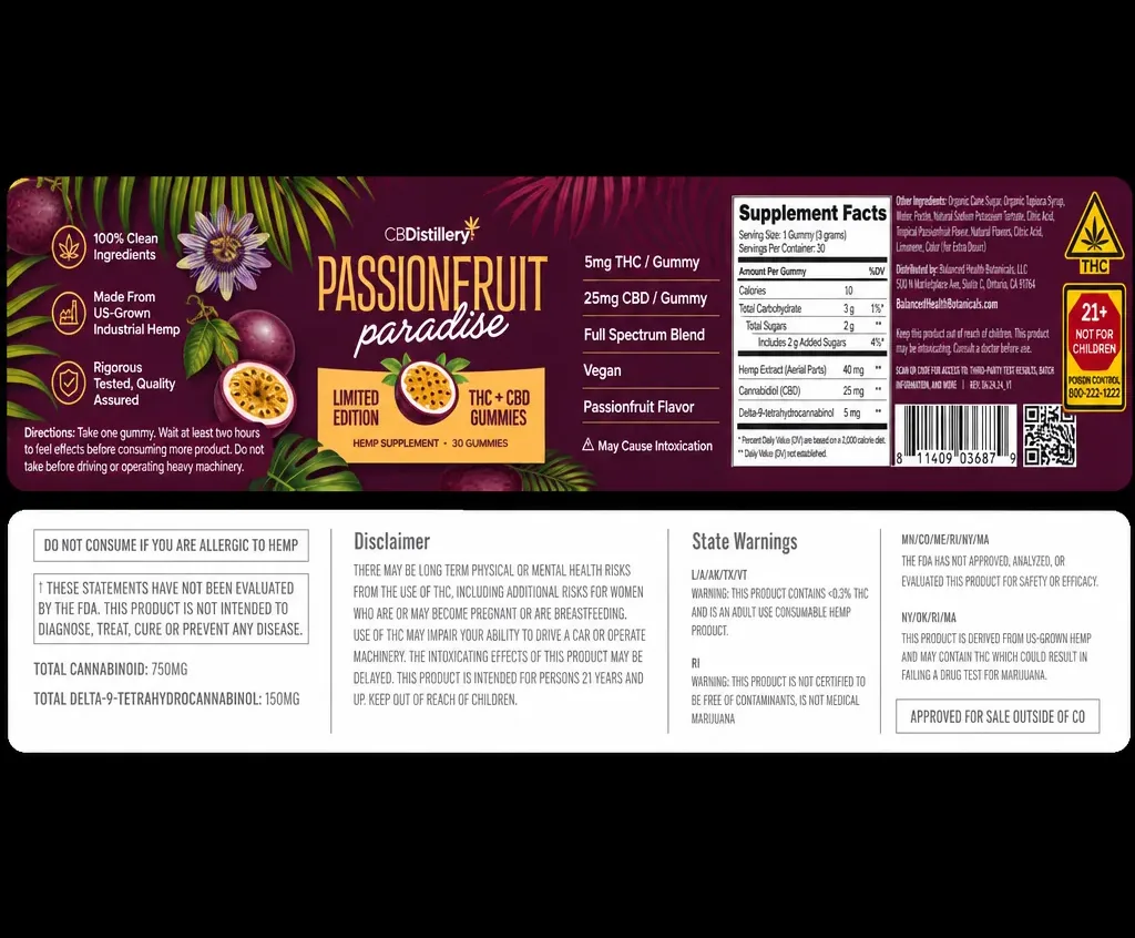 CBDistillery Passionfruit Paradise Gummies image 2