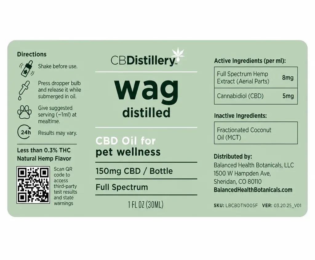 CBDistillery Pet Wellness Tincture image 2