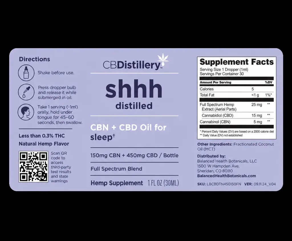 CBDistillery Sleep Tincture image 2