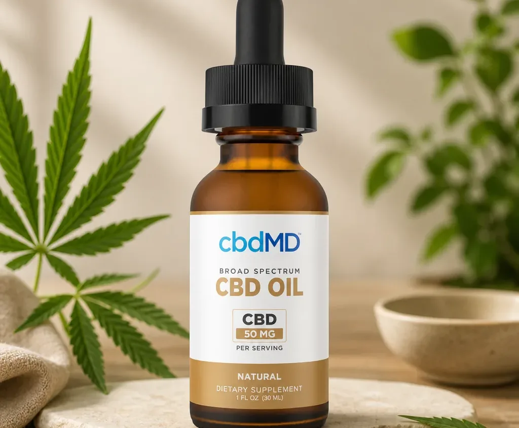 cbdMD Broad Spectrum CBD Oil Tincture