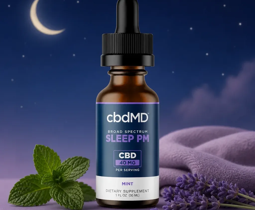 cbdMD Broad Spectrum CBD PM Oil Tincture