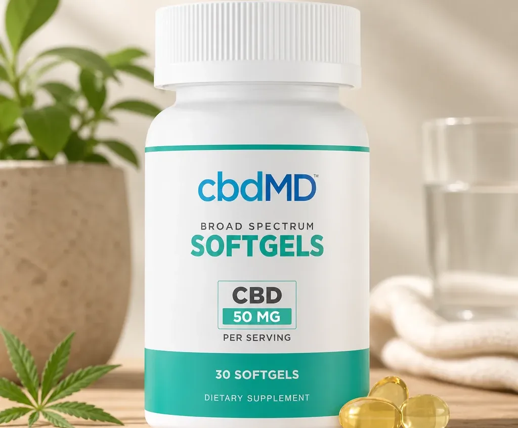 cbdMD Broad Spectrum CBD Softgels