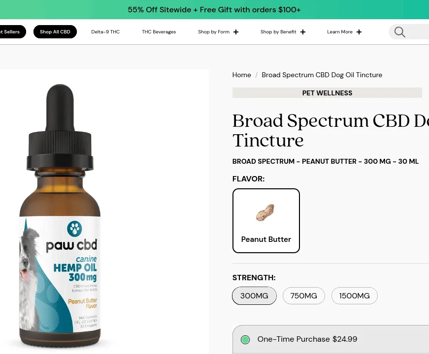 cbdMD Broad Spectrum CBD Dog Oil Tincture image 2