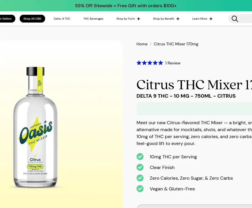 cbdMD Citrus THC Mixer image 2