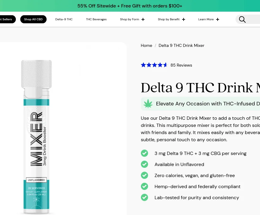 cbdMD Delta 9 THC Drink Mixer image 2