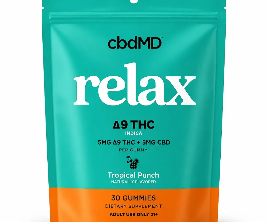 cbdMD Delta 9 THC Relax Gummies