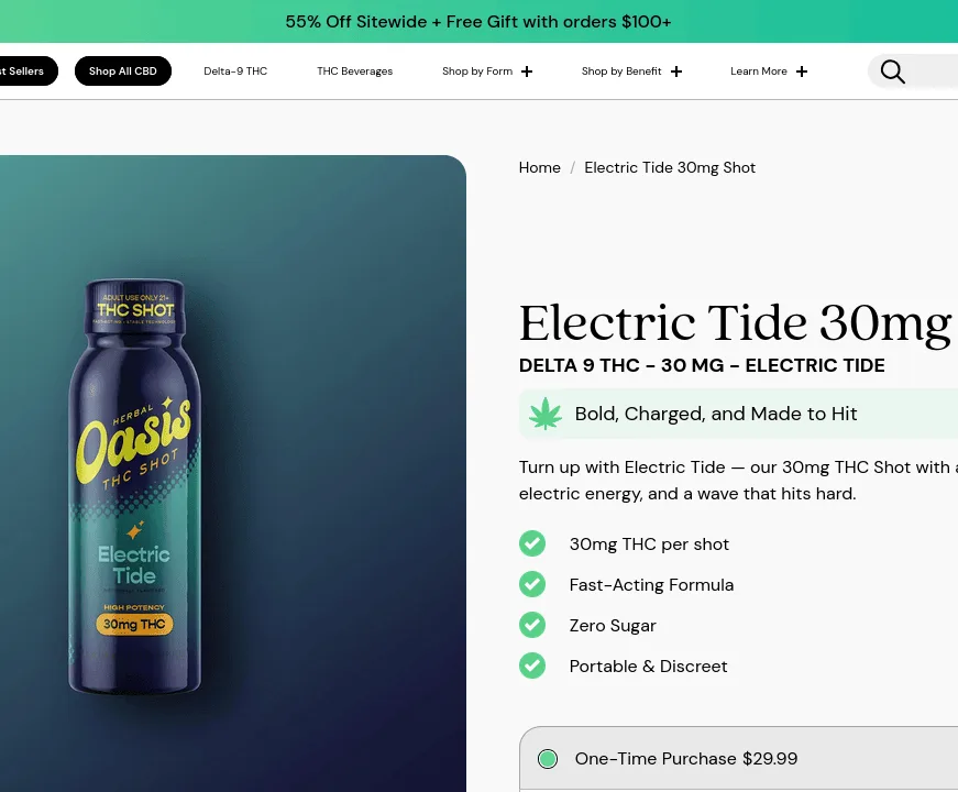 cbdMD Electric Tide Shot image 2