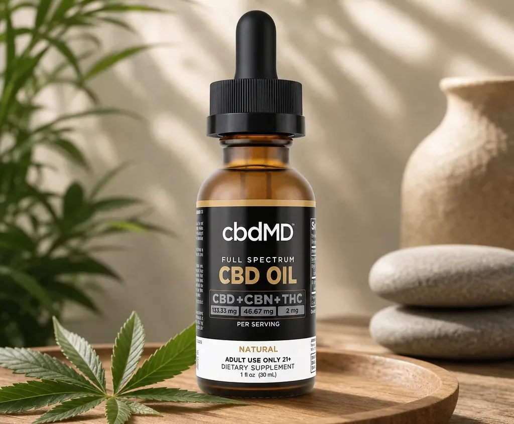 cbdMD Full Spectrum CBD + CBN Oil Tincture