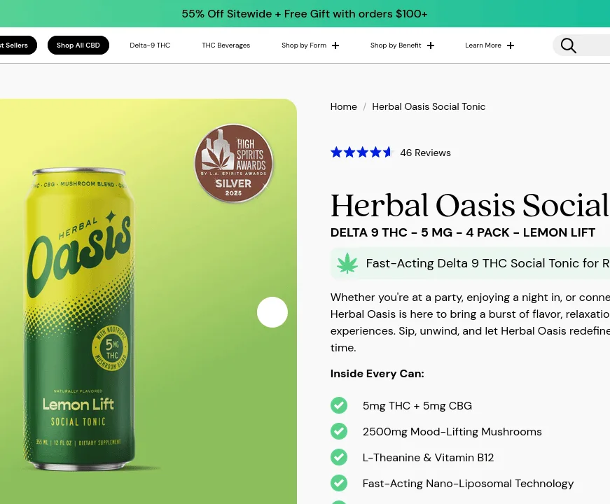 cbdMD Herbal Oasis Social Tonic image 2