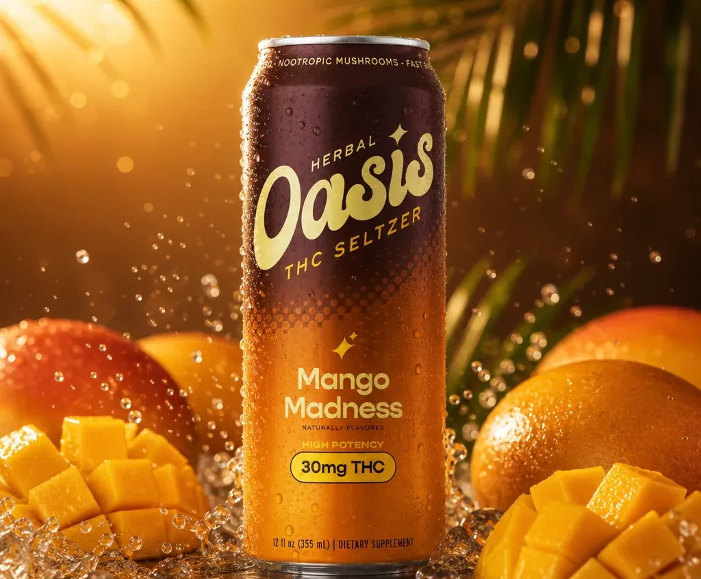 cbdMD Mango Madness Seltzer