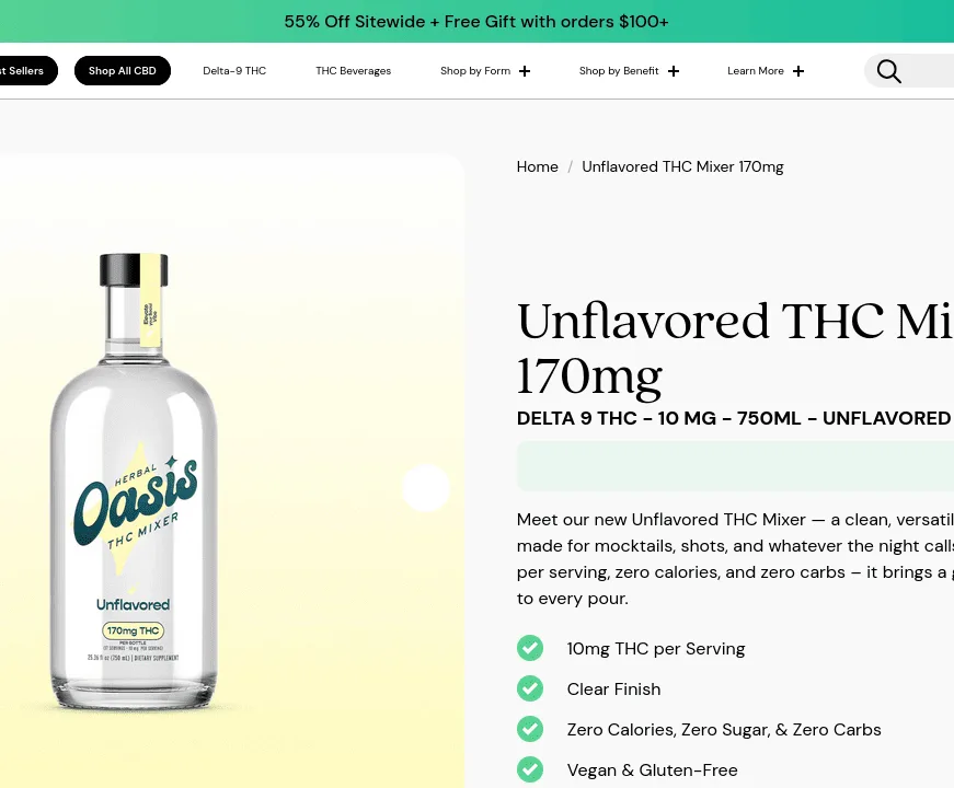 cbdMD Unflavored THC Mixer image 2