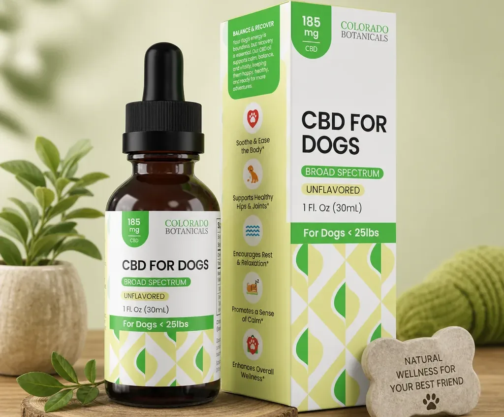 Colorado Botanicals Broad Spectrum CBD Oil for Dogs & Cats