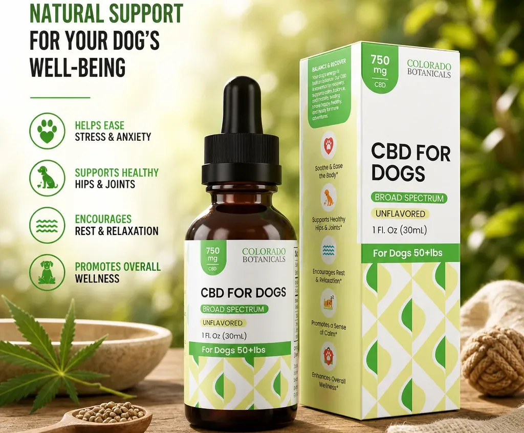 Colorado Botanicals Broad Spectrum CBD Oil for Dogs & Cats image 3