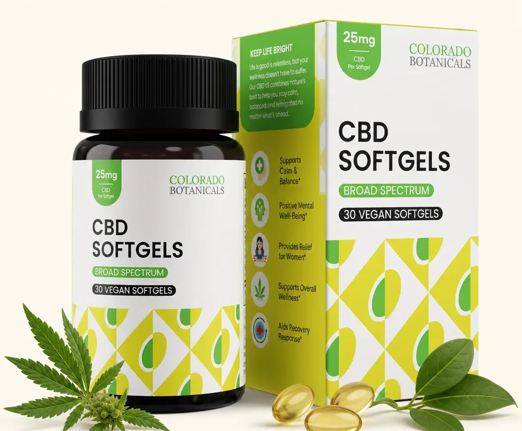 Colorado Botanicals Broad Spectrum CBD Softgels