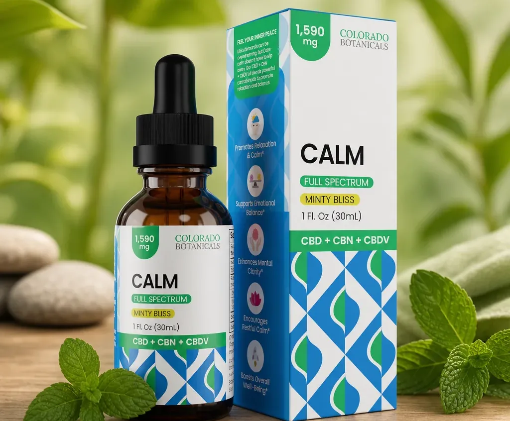 Colorado Botanicals Calm CBN + CBDV + Full Spectrum CBD Oil