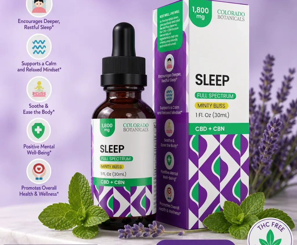 Colorado Botanicals CBD + CBN Oil for Sleep
