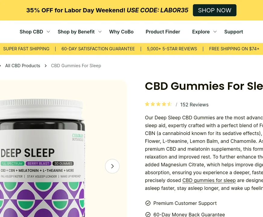 Colorado Botanicals Deep Sleep Gummies image 2