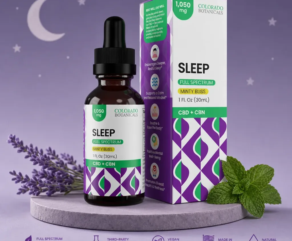 Colorado Botanicals Goodnight CBD CBN Oil Drops