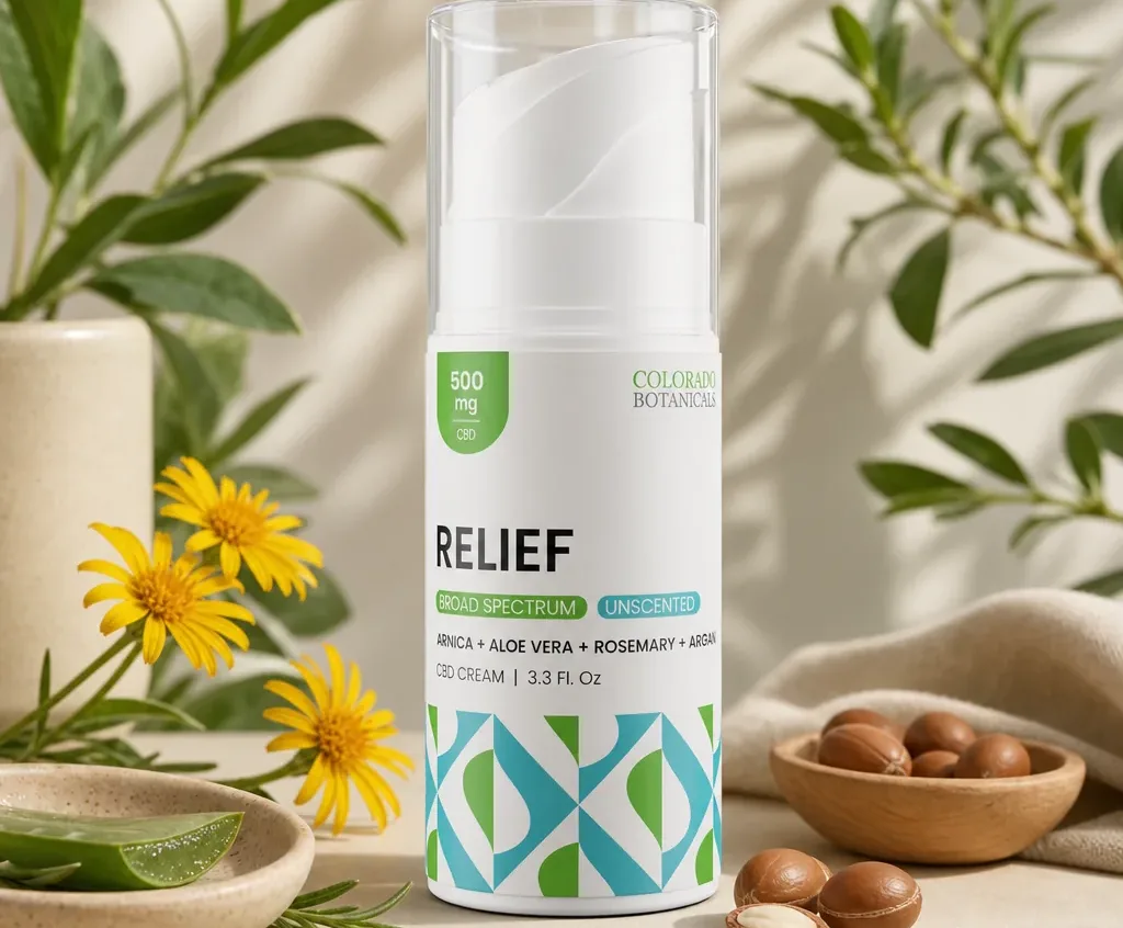 Colorado Botanicals Relief CBD Cream Pump