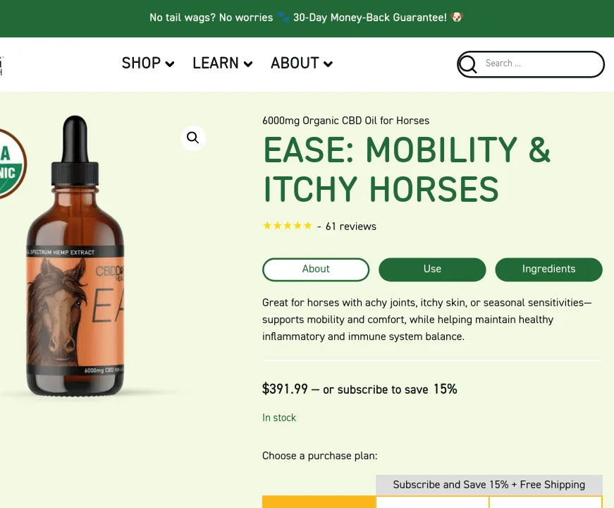 Dog Health EASE: Mobility & Itchy Horses image 2