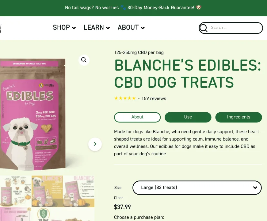 Dog Health Blanche's Edibles: CBD Dog Treats image 4