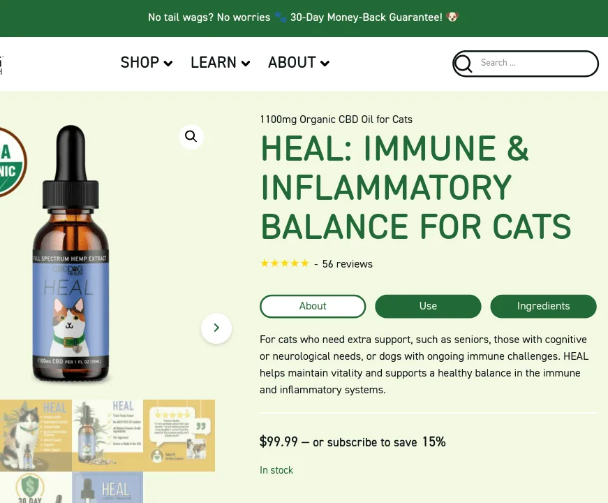 Dog Health HEAL: Immune & Inflammatory Balance for Cats image 4