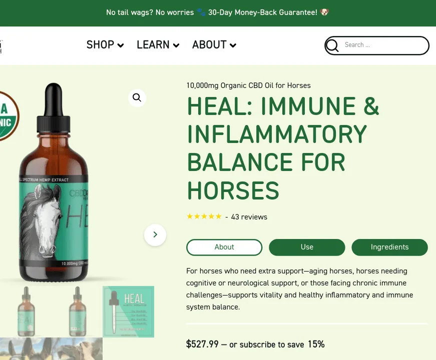 Dog Health HEAL: Immune & Inflammatory Balance for Horses image 4