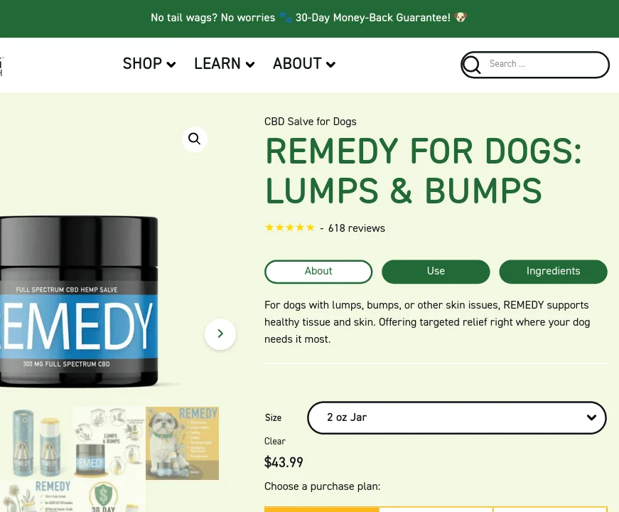 Dog Health REMEDY CBD Salve for Dogs image 4