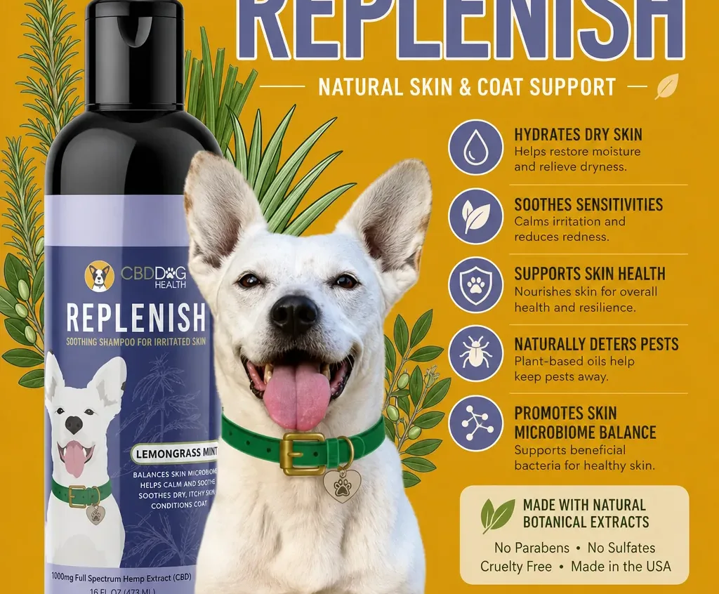 Dog Health Replenish CBD Dog Shampoo image 2