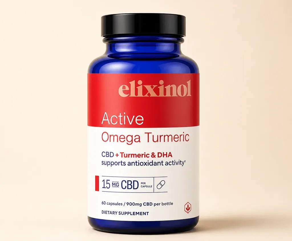 Elixinol Active Omega Turmeric Capsules