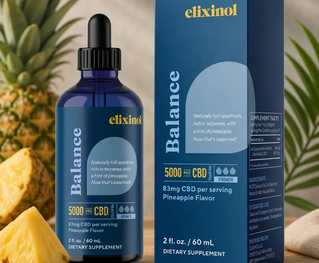 Elixinol Balance Pineapple Tincture image 2