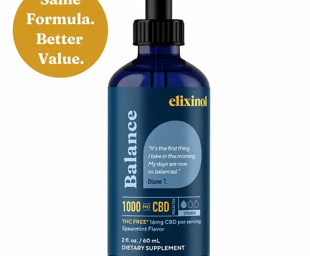 Elixinol Balance Tincture THC Free