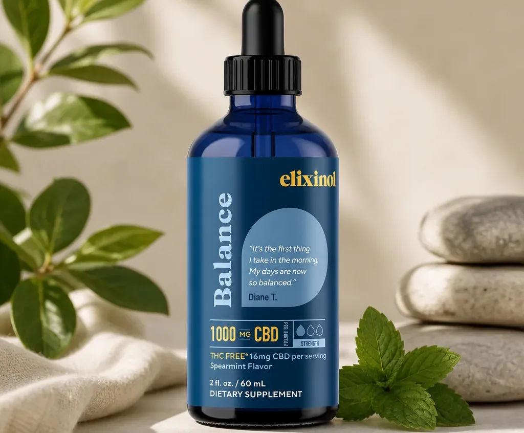 Elixinol Balance Tincture THC Free image 2