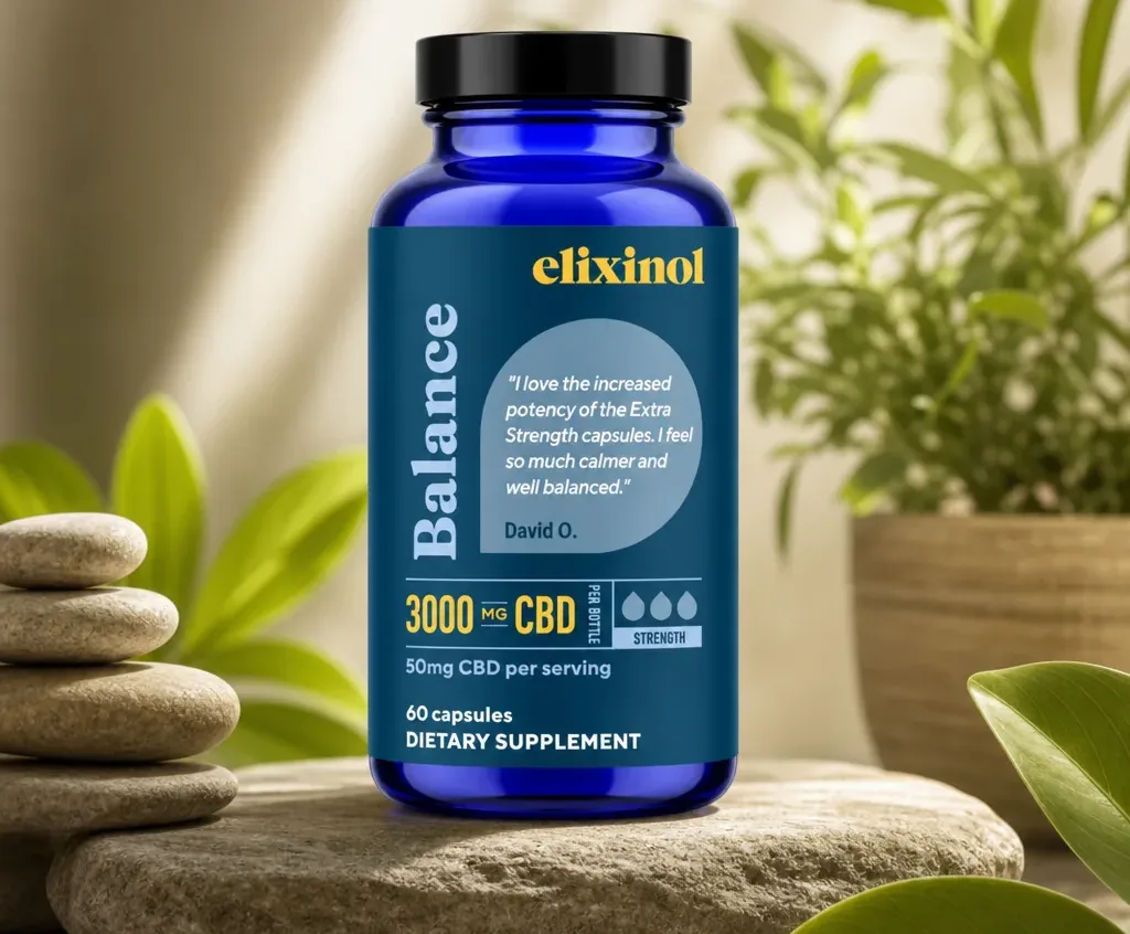 Elixinol Everyday Daily Balance Extra Strength Capsules